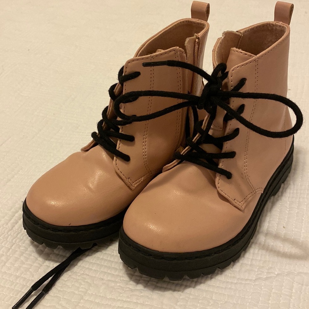 Blush Zara kids combat boots